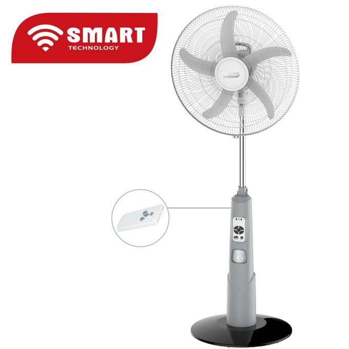 SMART TECHNOLOGY Ventilateurs 16" Rechargeable - Avec Télécommande-STV-1680RB - Blanc -