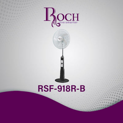 Ventilateur rechargeable ROCH avec télécommande (RSF-918R-B)