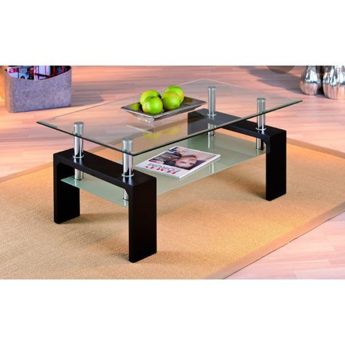 Table Basse Centrale Vitrée - Transparent