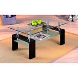 Table Basse Centrale Vitrée - Transparent