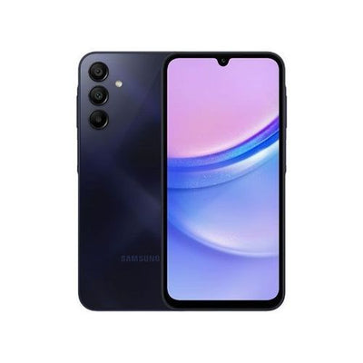 Samsung Galaxy A15 - 2 Sim - 4G - 6.6 Pouces - 4Go RAM + 128Go ROM - 13Mpx/50+5+2Mpx - 5000 MAh - Bleu Noir