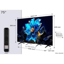 Charger l&#39;image dans la galerie, TCL TV QLED GOOGLE 75&#39;&#39; AIPQ PROCESSOR - 75P7K
