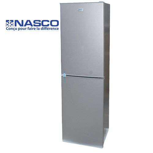Nasco Réfrigérateur Combine-NASD2-293FL - 196 Litres Net / R600A / Argent   3 Tiroirs