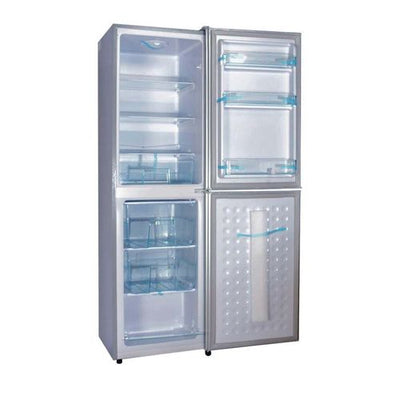 Nasco Réfrigérateur Combine-NASD2-293FL - 196 Litres Net / R600A / Argent   3 Tiroirs - Gris