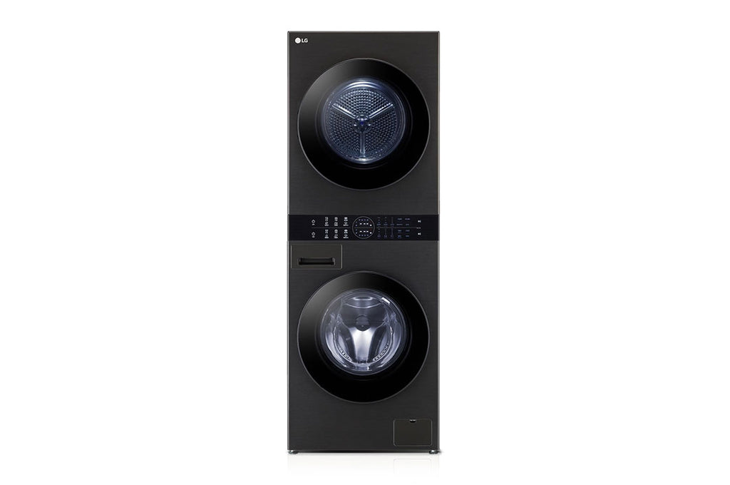 LG WashTower™ 13/10 kg avec technologie Centre Control™, acier noir