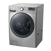 Machine à laver LG à chargement frontal (lavage et séchage) 16/10 kg, argent, moteur à entraînement direct inverseur,
