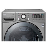 Machine à laver LG à chargement frontal (lavage et séchage) 16/10 kg, argent, moteur à entraînement direct inverseur,