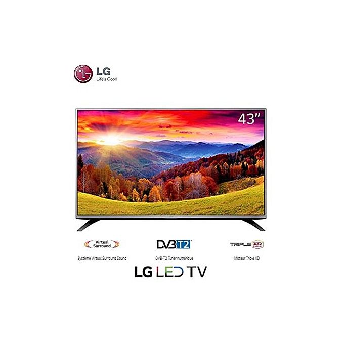 LG TV LED - 43 Pouces - Full HD + Décodeur Intégré- Noir