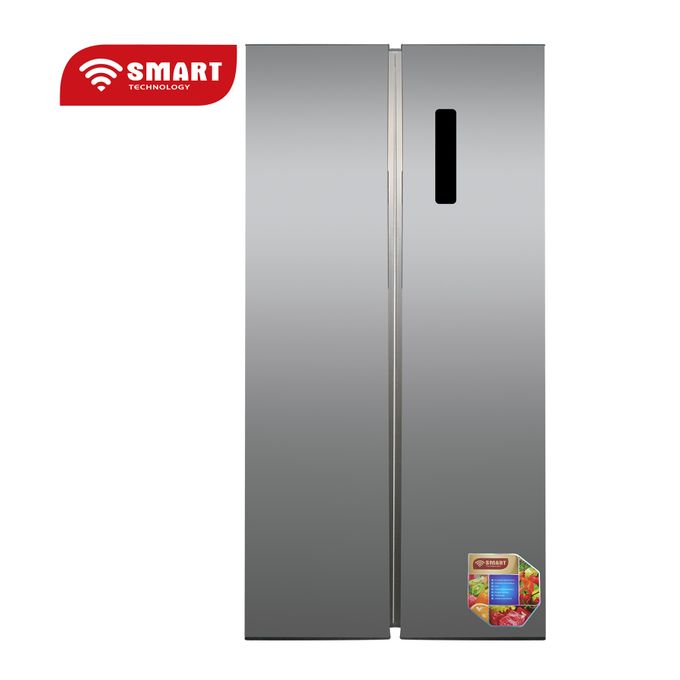 SMART TECHNOLOGY Réfrigérateur Américain De Luxe - STR-878S - 477L - Gris - Garantie 12 Mois