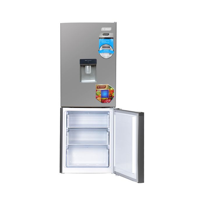 SMART TECHNOLOGY Réfrigérateur Combiné Avec Fontaine - STCB-459WM- 227L - Inox - Garantie 12 Mois
