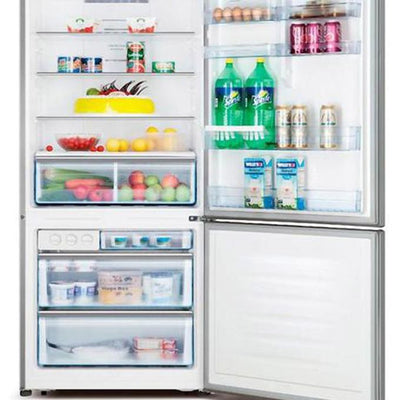 Hisense Réfrigérateur Combine - RD-60WC4SB - 2 Tiroirs - 463 L - Gris Distributeur d’eau - Inox A+