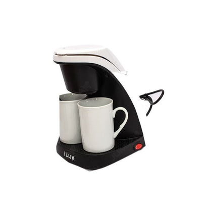 Ilux Machine A Café 450W LX-6620CM - 0,24L - Blanc/Noir - Garantie 3 Mois