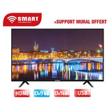 SMART TECHNOLOGY TV LED - 32 Pouces - HD - Régulateur & Décodeur Intégrés - Noir