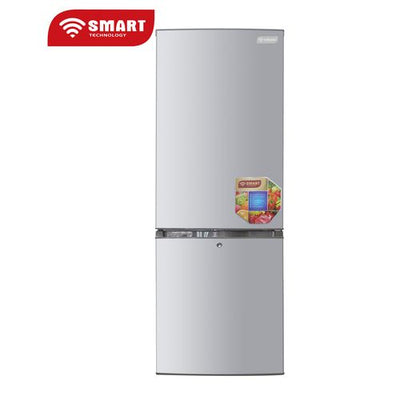 SMART TECHNOLOGY Réfrigérateur Combiné - STCB-378S- 237L - Argent - 12 Mois Garantie