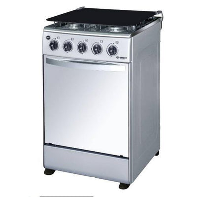 SMART TECHNOLOGY Cuisinière - Gaz 4 Feux Avec Four STC-5050SK - Inox/Gris - Garantie 6 Mois