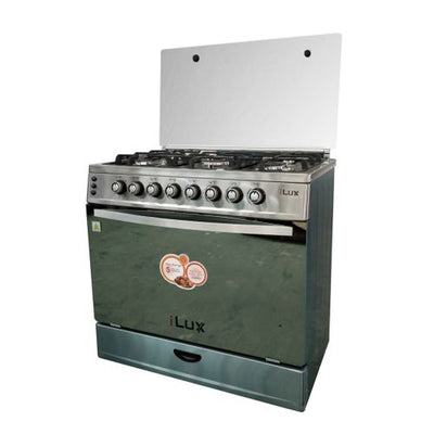 Ilux Cuisinière Electrique 5 Feux LX-90SS - Inox