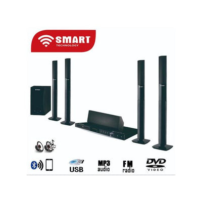 SMART TECHNOLOGY Home Cinéma STH-288 - DVD - VCD - CD - DVD-9 - MP3 - MPEG - Noir - Garantie 06 Mois