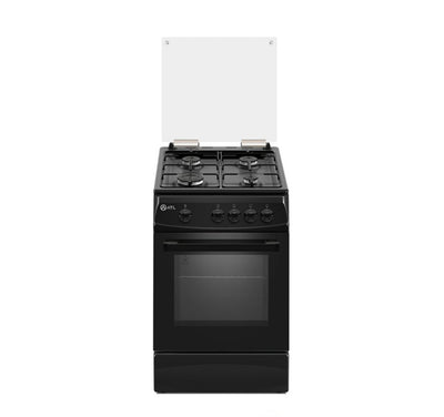 GAZINIERE ATL 04 FEUX/ NOIR MATE/ 50X60/ COUVERTURE VITREE