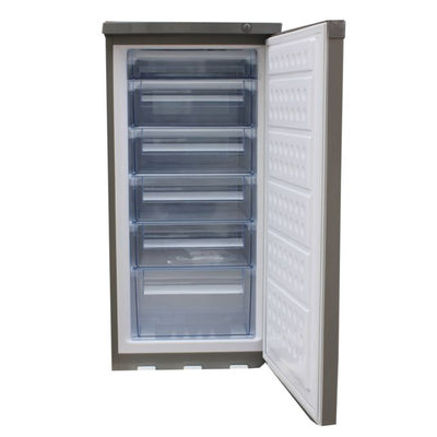 Ilux Congélateur Vertical ILCV152 - 152 L - 6 Tiroirs - Inox - Garantie 6 Mois