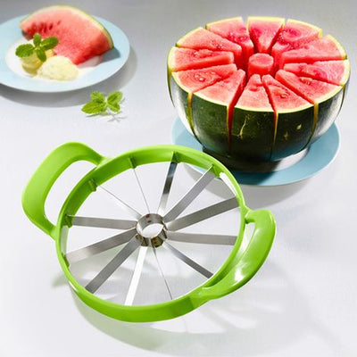 EASY MAKE Coupe fruit - Ø 28 cm - Spécial pastèque et melon - rose - Lames inox