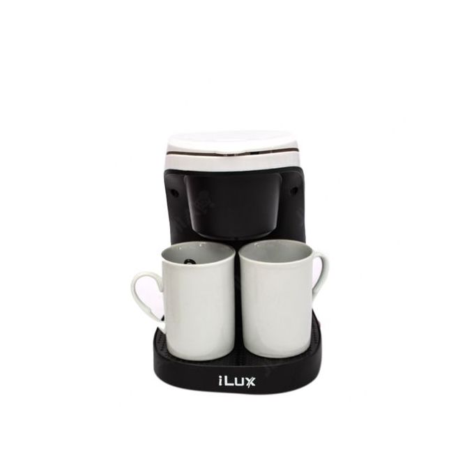 Ilux Machine A Café 450W LX-6620CM - 0,24L - Blanc/Noir - Garantie 3 Mois