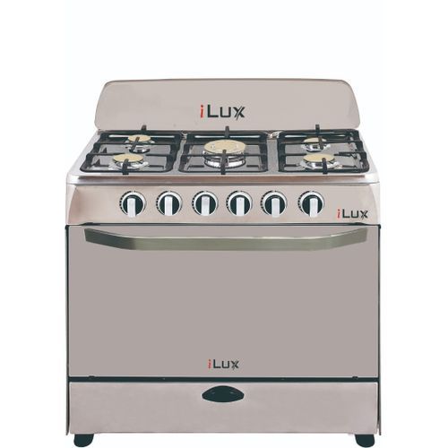 Ilux Cuisinière Electrique 5 Feux LX-80SS - Inox