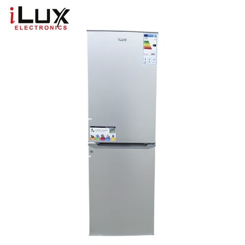 Ilux Réfrigérateur Combiné ILCB250 - Economique - 210 L - Gris - 6 Mois Garantie