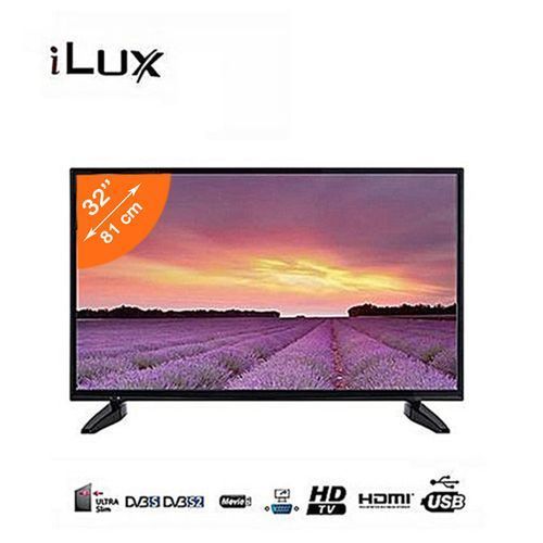 Ilux TV LED 32 Pouces - HD - Décodeur Intégré - VGA - LNB - HDMI - USB
