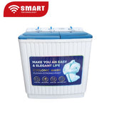 SMART TECHNOLOGY Machine à Laver Double Bac STMLS-7H- 7Kg - Bleu-blanc - Garantie 6 Mois