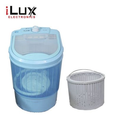 Ilux Machine à Laver Semi-Auto 3 Kg - Lavage & Essorage - LX-888 - Bleu-Garantie 6 Mois