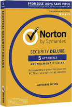 Charger l&#39;image dans la galerie, Norton Security Deluxe - 5 Postes - Jaune