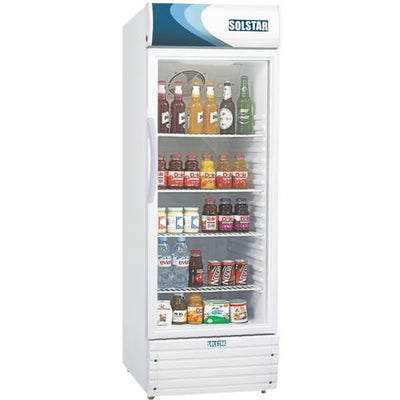 Solstar Refrigérateur Vitrine VC 3300 - Capacité 330 Litres - 1 Battant - Blanc - SOLSTAR