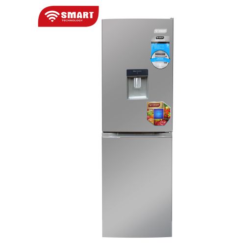 SMART TECHNOLOGY Réfrigérateur Combiné Avec Fontaine - STCB-489WM- 253L - Inox - Garantie 12 Mois