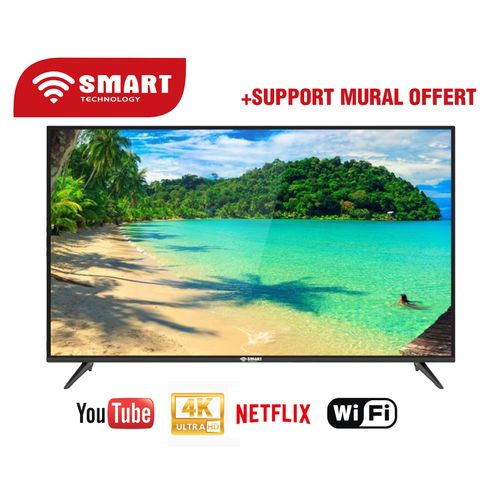 SMART TECHNOLOGY Smart TV - LED - 50 Pouces -4K - Android Wifi - STT-5018SK- Noir - Garantie 06 Mois