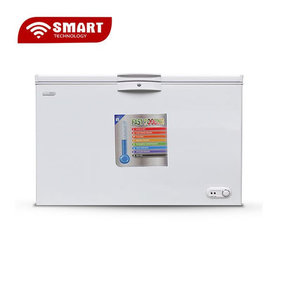SMART TECHNOLOGY Congélateur Horizontal STCC-320 - Avec Clef - 340 L - Blanc - Garantie 12 Mois