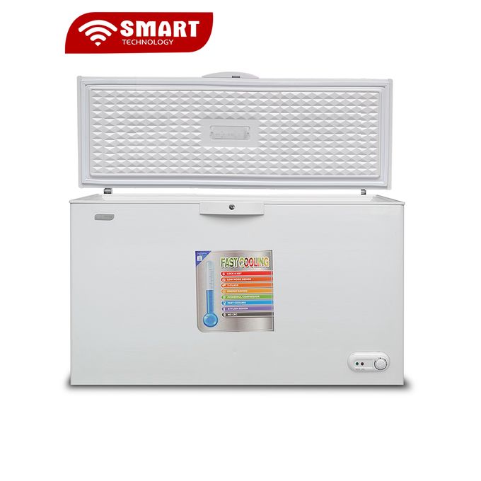 SMART TECHNOLOGY Congélateur Horizontal Avec Clef - STCC-550 - 423L - Blanc - Garantie 12 Mois
