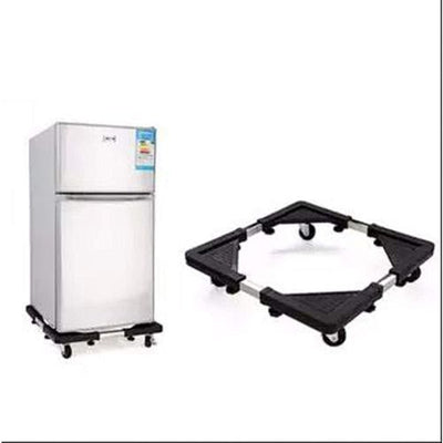 Support Mobile De Réfrigérateur Et De Machine À Laver - 56 X 56 Cm - Noir