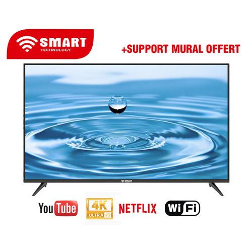 SMART TECHNOLOGY Smart TV - LED - 55" - 4K - Wifi - STT-5511S - Noir - Garantie 06 Mois